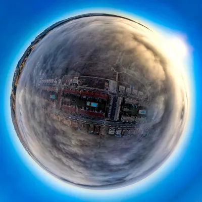 Mini planeta Planeta Tierz Niebla