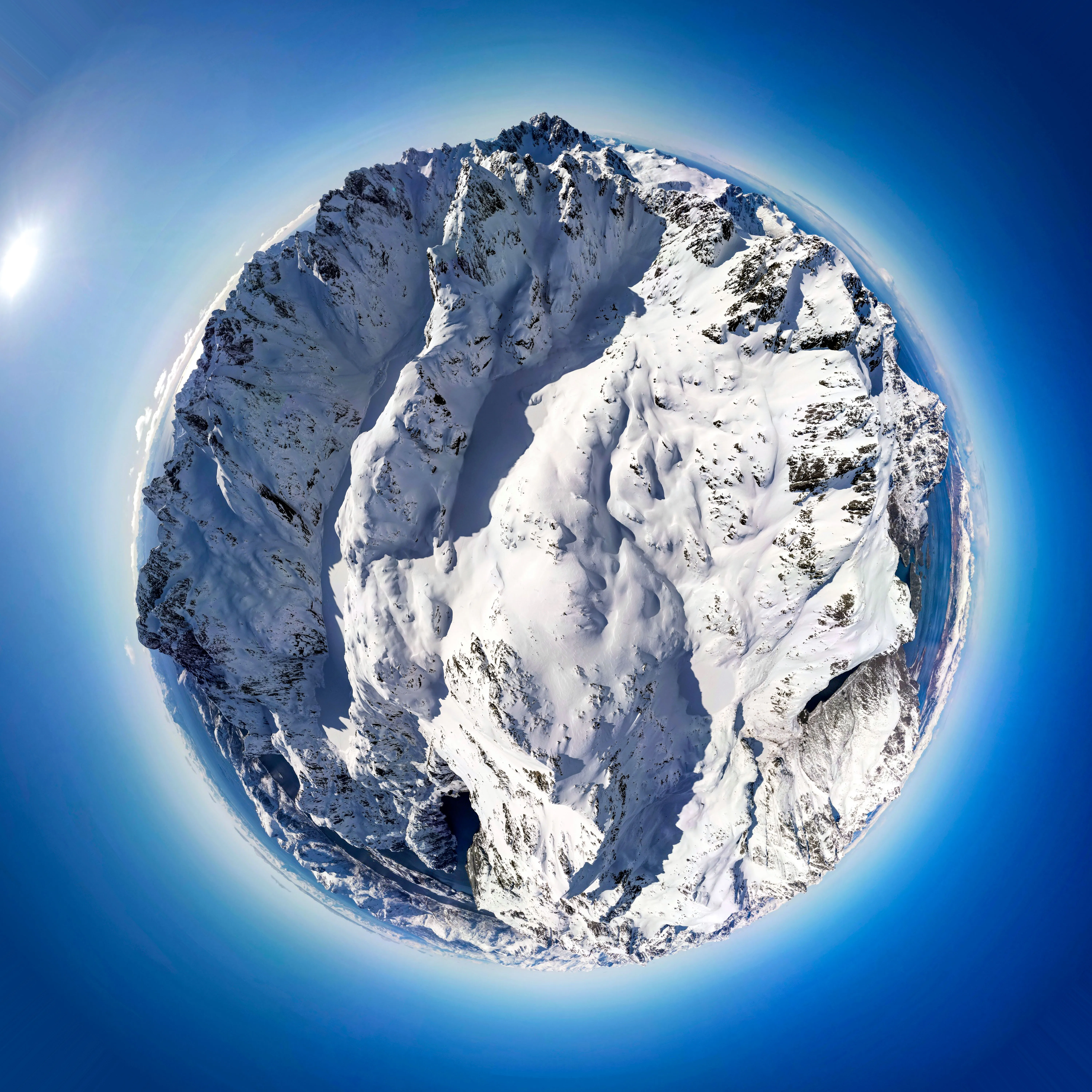 Vista grande de Planeta Trollfjordvatnet