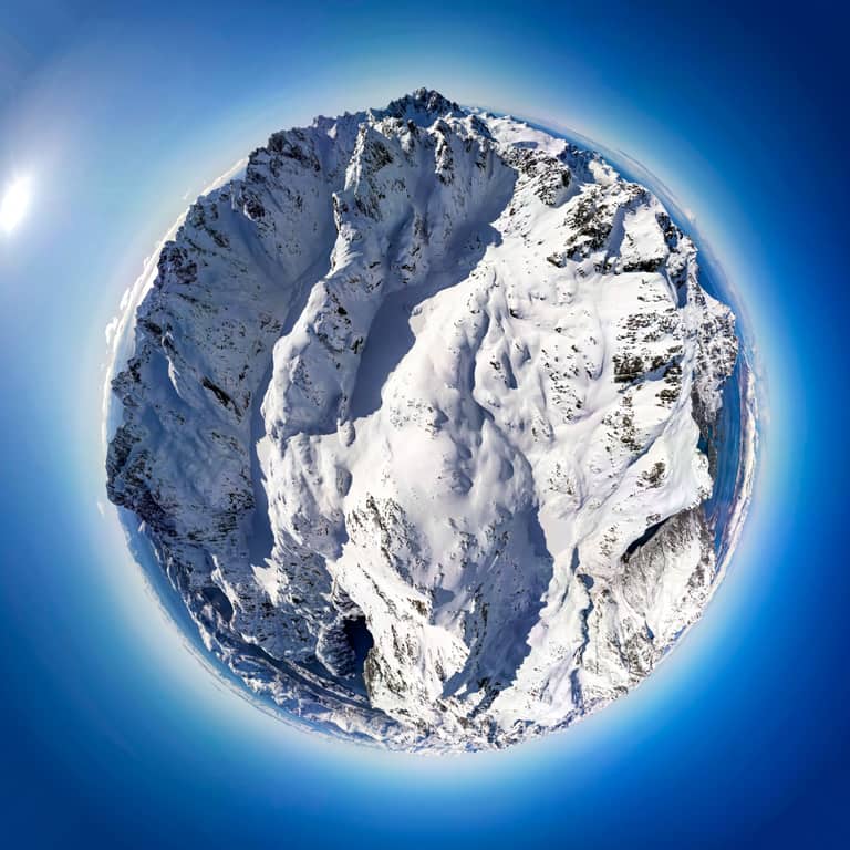 Mini planeta Planeta Trollfjordvatnet